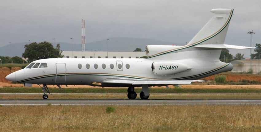 Dassault Falcon 50EX sur la piste