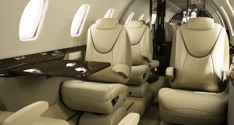 Intérieur jet privé Citation Excel - AEROAFFAIRES
