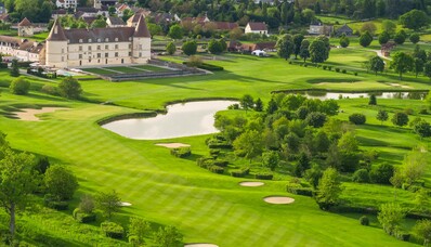 Pronájem vrtulníku : Château Hôtel golf de Chailly v Burgundsku