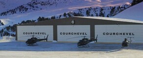 Courchevel: přeprava vrtulníkem