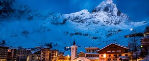 Milán - Cervinia: přeprava vrtulníkem