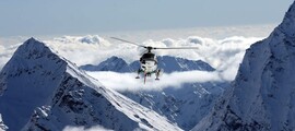 Milán - Cervinia: přeprava vrtulníkem