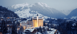 Ženeva - Davos: přeprava vrtulníkem