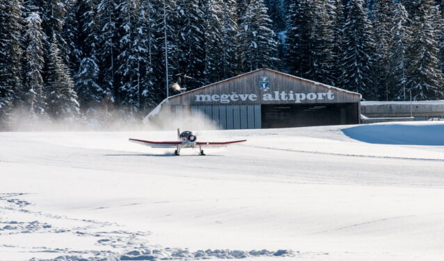 Ženeva - Megève: přeprava vrtulníkem