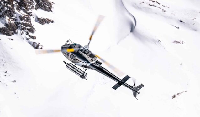 Lyon - Megève: přeprava vrtulníkem