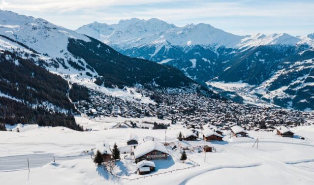 Ženeva - Verbier: přeprava vrtulníkem