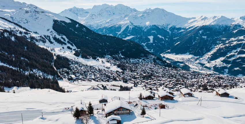 Ženeva - Verbier: přeprava vrtulníkem